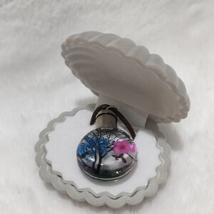 Handmade Real Dried Flowers With Brown Necklace